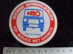 sticker verenigde automobielbedrijven oss en regio VAO logo, Verzenden, Zo goed als nieuw, Bedrijf of Vereniging