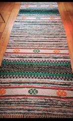Zweeds handgeweven trasmatta kleed – 67  175 cm – vintage, Ophalen of Verzenden
