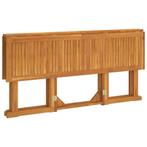 Tuintafel Mischa Inklapbaar Massief Teakhout 150x90x75cm, Nieuw, Teakhout, Rechthoekig, Verzenden