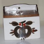 Zoutbak met houten deksel 108976, Antiek en Kunst, Ophalen of Verzenden