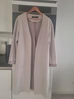 Zara kraagloze, beige jas, suedine stof, maat S, Kleding | Dames, Truien en Vesten, Nieuw, Ophalen of Verzenden, Maat 36 (S), Zara