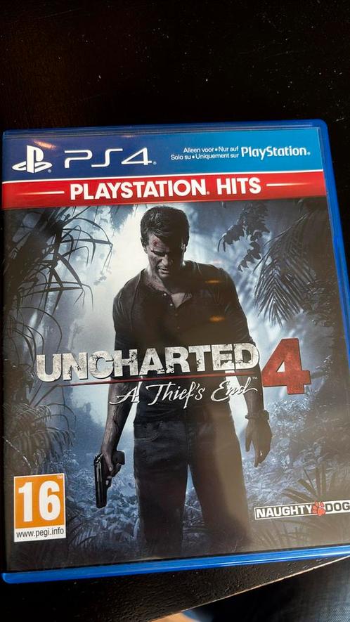 Uncharted 4: A Thiefs End (PlayStation Hits), PS4, Spelcomputers en Games, Games | Sony PlayStation 4, Zo goed als nieuw, Overige genres
