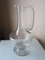 Mooie mondgeblazen glas karaf op voet -, Antiek en Kunst, Verzenden