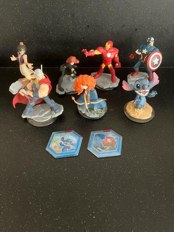 Disney infinity poppetjes figuren marvel stitch etc beschikbaar voor biedingen