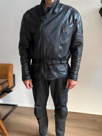 Motorpak leer maat L  losse broek en jas beschikbaar voor biedingen