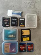 Diverse Geheugenkaarten - SD, CF, Memory Stick, Audio, Tv en Foto, Fotografie | Geheugenkaarten, SD, Gebruikt, Fotocamera, Diverse