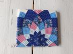 2 Prachtige panels quiltstof/patchworkstof - blauw, roze, Hobby en Vrije tijd, Stoffen en Lappen, Ophalen of Verzenden, Nieuw