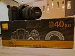 Nikon D40 Spiegelreflexcamera met extra filters en tas, Gebruikt, Spiegelreflex, Ophalen of Verzenden, Nikon