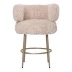 NIEUWE KRUK counterchair harige vacht creme of bruin, Ophalen, Met voetsteun, Pietseweg 13A Oud Gastel, Info@ptmd.nl