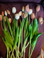 Oudroze kunstbloemen realistische tulpen 20 stuks, Ophalen