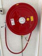 Brandslanghaspel, brandblusmateriaal, Ophalen