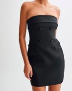 Strapless Suiting Mini Dress - Black, Ophalen of Verzenden