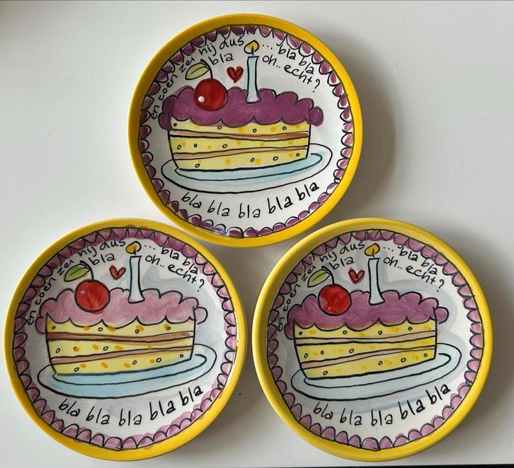 Blond Amsterdam 3x petit fours, Huis en Inrichting, Keuken | Servies, Nieuw, Bord(en), Blond Amsterdam, Aardewerk, Ophalen of Verzenden