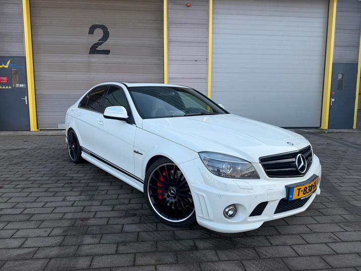 Mercedes-Benz C-Klasse 6.2 C63 AMG Sedan AUT 2008 Wit, Auto's, Mercedes-Benz, Particulier, C-Klasse, ABS, Airbags, Airconditioning