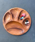 2x Vintage Teak (Fondue)borden, Overige materialen, Gebruikt, Ophalen of Verzenden, Bord(en)