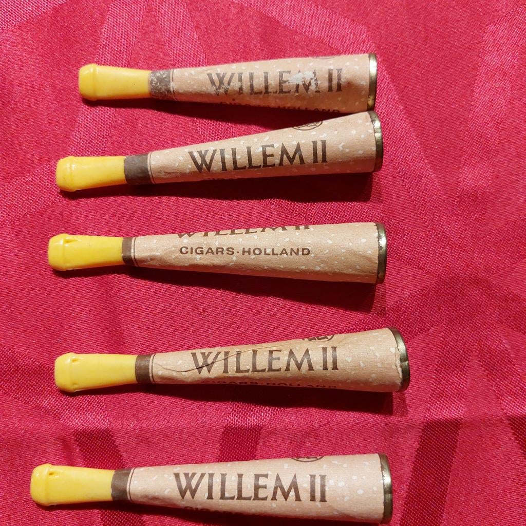 Vintage Willem II Sigarenpijpjes, Verzamelen, Rookartikelen, Aanstekers en Luciferdoosjes, Ophalen of Verzenden, Gebruikt, Overige typen