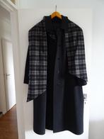Lange winterjas Delmod wol ca. 1.20 lang antraciet, Kleding | Dames, Ophalen of Verzenden, Zo goed als nieuw, Grijs