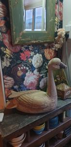 Prachtige oude houten vogel gans, Ophalen of Verzenden