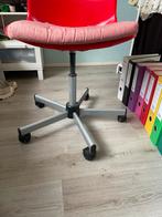 Rode bureaustoel met kussen, Ophalen of Verzenden, Gebruikt, Rood, Bureaustoel