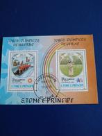 sao tome e principe, Postzegels en Munten, Verzenden, Gestempeld, Sport