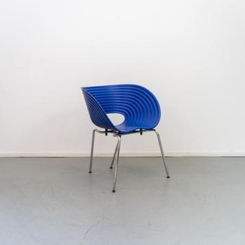 1x Vitra Tom Vac Kuipstoel Blauw - Chroom beschikbaar voor biedingen