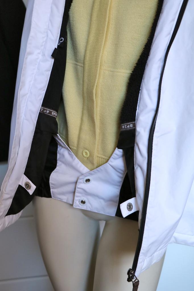 ski jack Spex wit met alarm lekker warm teddy voering L, Verzenden, Spex, Maat 42/44 (L), Zo goed als nieuw