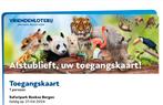 4x tickets Safaripark Beekse Bergen 21 april, Tickets en Kaartjes, Ticket of Toegangskaart