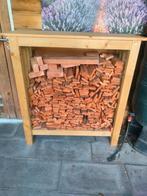 Haardhout berging met hout, Tuin en Terras, Haardhout, Minder dan 3 m³, Ophalen, Overige houtsoorten, Blokken