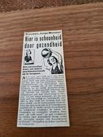 003 Oude reclame advertentie - schoonheid en gezondheid, Ophalen of Verzenden, 1940 tot 1960