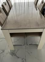 Bank & grote tafel met stoelen met kast, Huis en Inrichting, Ophalen, Gebruikt