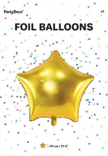 Folie Ballon - Ster - 70cm Goud beschikbaar voor biedingen