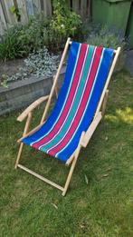 Vintage tuinstoel ligstoel, Ophalen, Zo goed als nieuw