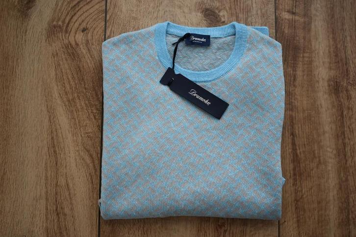 Drumohr *Biscottino* | sweater trui, Kleding | Heren, Truien en Vesten, Nieuw, Maat 48/50 (M), Blauw, Ophalen of Verzenden