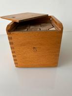 Vintage houten blokkendoosje Fröbel, Montessori., Ophalen of Verzenden