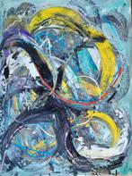 Abstract Schilderij - 60x80cm - Acryl op Canvas, Ophalen of Verzenden