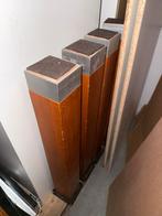 Tafelpoot blok 10x10x75cm kersenhout 4x, Ophalen, 50 tot 100 cm, Rond, Zo goed als nieuw