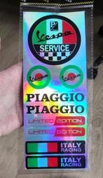 Italia Vespa Piaggio 9x Reflective Scooter Sticker Decal Set, Verzamelen, Verzenden, Nieuw, Overige typen