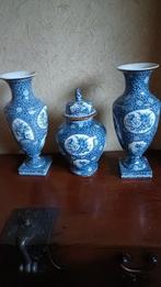 Blauw Punt Kaststel - 3 Delig -villerie en boch Gaaf, Ophalen of Verzenden