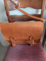 Schooltas - echt leder  30 x 40 cm, Ophalen of Verzenden, Zo goed als nieuw, Bruin, Aktetas of Boekentas