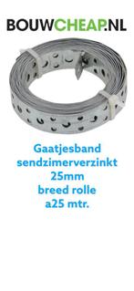 Gaatjesband bij Bouwcheap veel voorraad, Ophalen of Verzenden