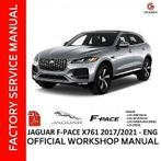 Jaguar F Pace X761 2016-2019 Workshop manual op DVD in PDF, Verzenden