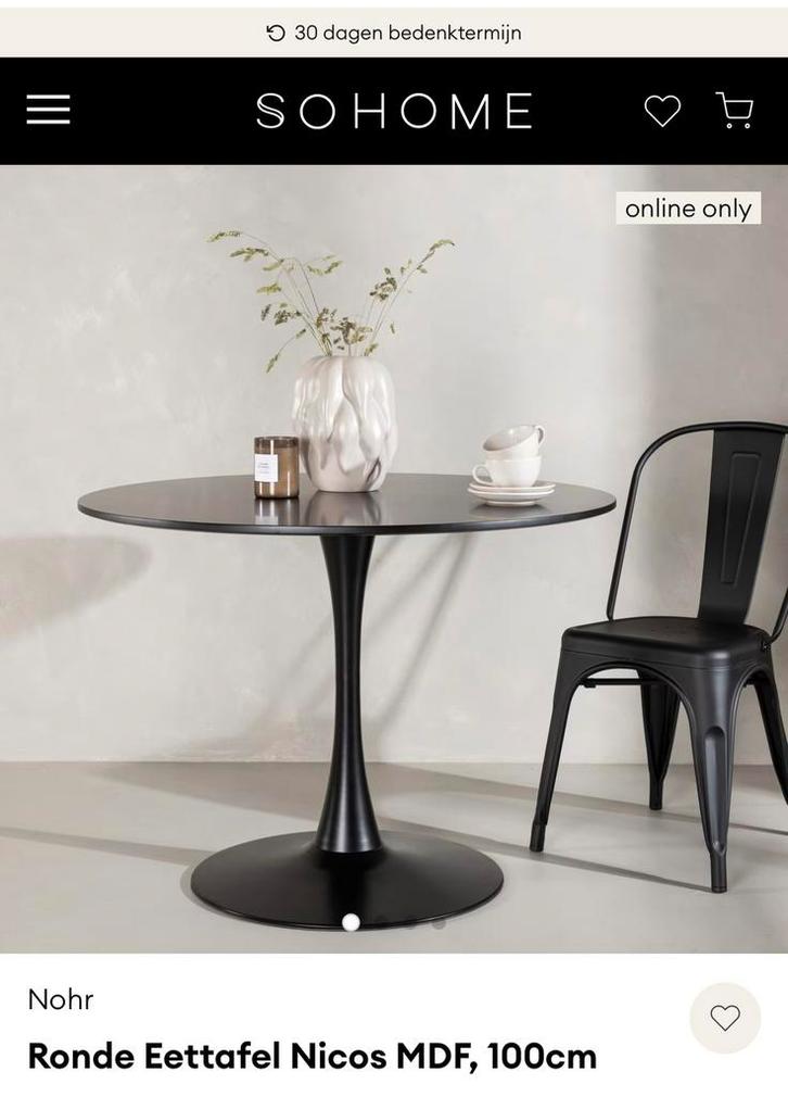 Rond tafel, Huis en Inrichting, Tafels | Sidetables, Zo goed als nieuw, 25 tot 50 cm, 100 tot 150 cm, Rond, Ophalen of Verzenden