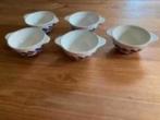 5 schaaltjes Boch la louviere . Made in Belgium, Gebruikt, Ophalen of Verzenden, Schaal of Schalen, Overige stijlen