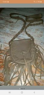 Ibiza stijl leren crossovertasje, Sieraden, Tassen en Uiterlijk, Ophalen of Verzenden, Zo goed als nieuw, Schoudertasje