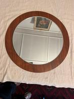 Ronde Spiegel, deens design, fifties,sixties ,vintage, Huis en Inrichting, Woonaccessoires | Spiegels, Gebruikt, Rond, Ophalen of Verzenden