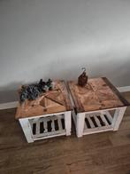 Riviera Maison Salontafel - Uniek Design!, Huis en Inrichting, Tafels | Salontafels, Ophalen, Gebruikt, 50 tot 100 cm, Vierkant