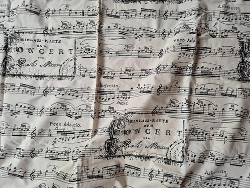 4 meter stof katoen Eijffinger muziek Mozart muziekbalken, Hobby en Vrije tijd, Stoffen en Lappen, Nieuw, Katoen, 120 cm of meer