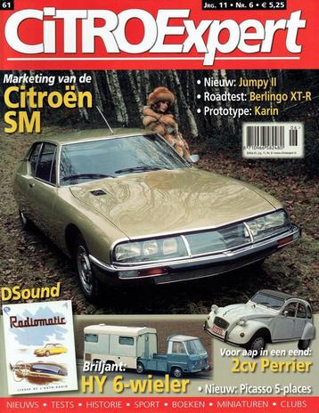 CitroExpert 2006 nr. 61 (o.a. Citroën 2CV6 Spécial Perrier) beschikbaar voor biedingen