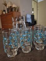 Arcoroc Myosotis Waterkan en Glazen Set, Antiek en Kunst, Ophalen of Verzenden