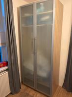Te koop: Pax kast met glazen deuren, let op: zonder bodem!, Ophalen, Gebruikt, 50 tot 75 cm, 200 cm of meer